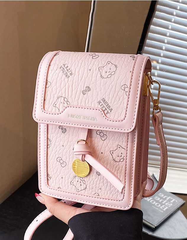 Сумка через плече з принтом кицьки | 264683-14-XX - A-SHOP