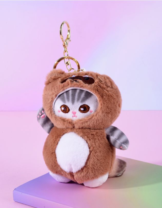 Брелок на сумку у вигляді котика у костюмі | 263513-12-XX - A-SHOP