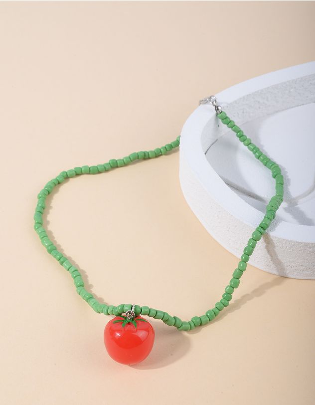 Підвіска на шию із бісеру з кулоном у вигляді фрукта | 265144-15-XX - A-SHOP