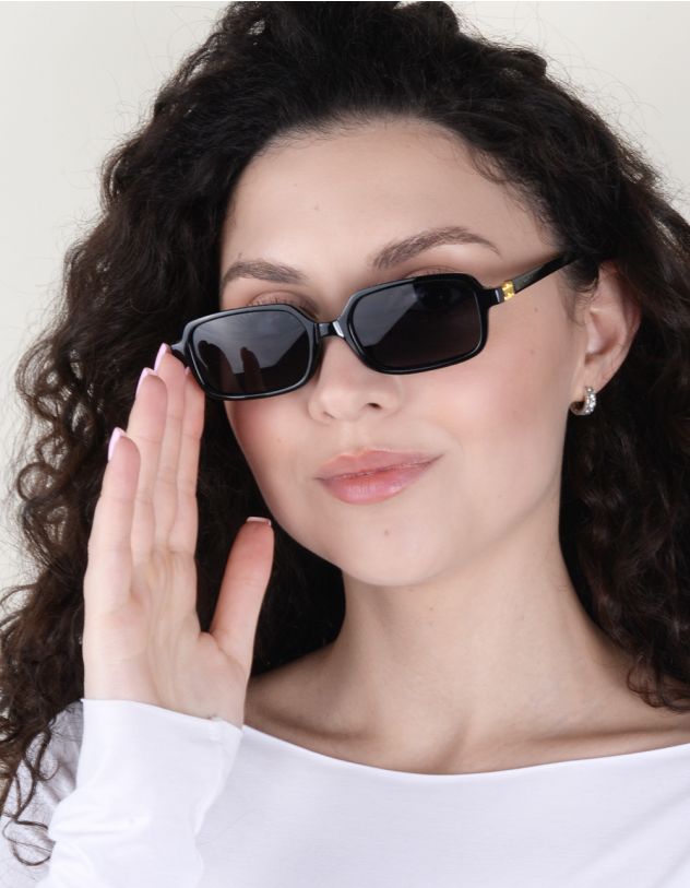 Окуляри сонцезахисні з лінзами прямокутної форми | 262522-02-XX - A-SHOP