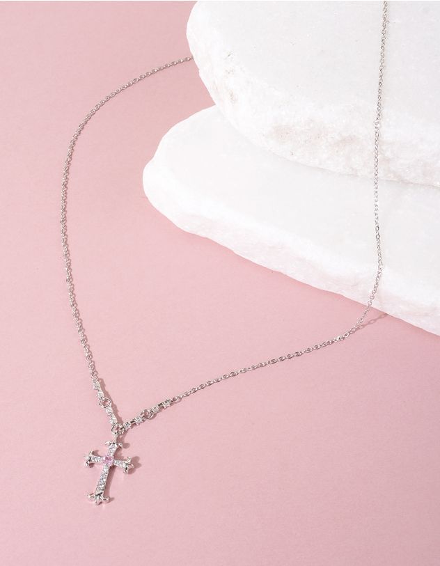 Підвіска на шию з кулоном у вигляді хреста | 261181-05-XX - A-SHOP