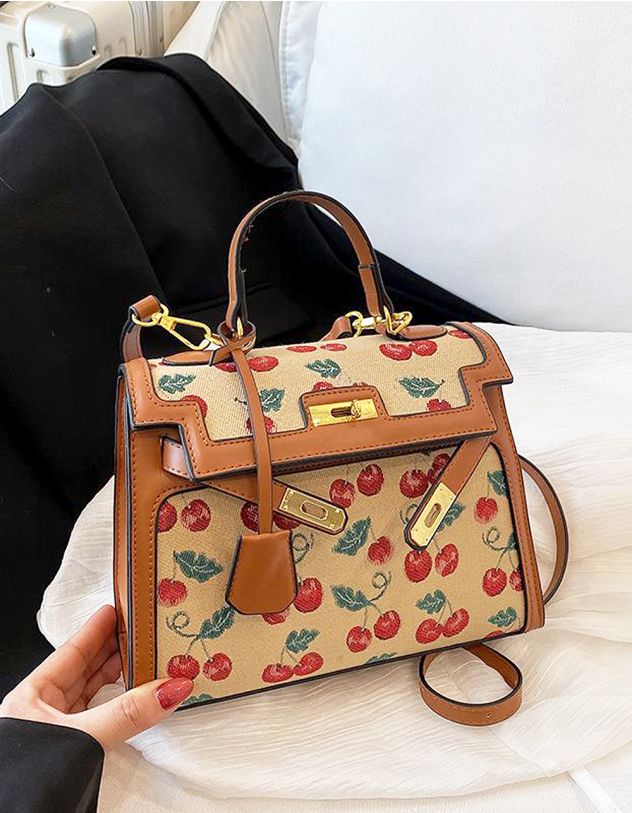 Сумка через плече з принтом вишні | 265462-34-XX - A-SHOP