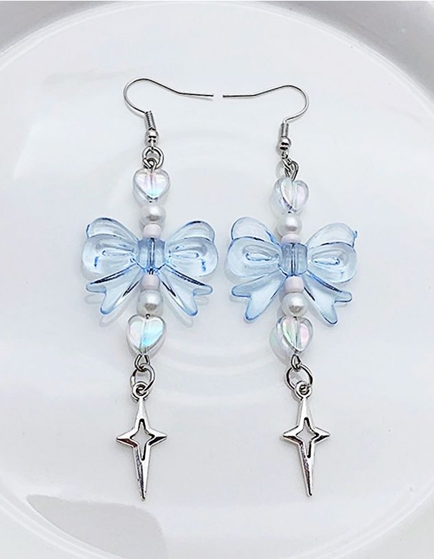 Сережки подовжені з бантами | 254976-18-XX - A-SHOP
