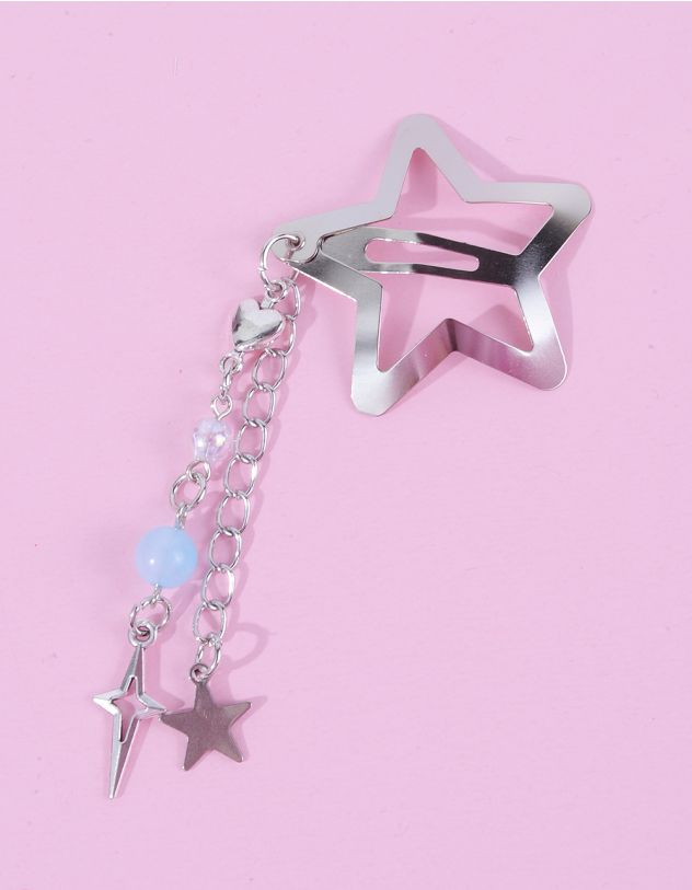 Заколка для волосся у вигляді зірки з ланцюжком | 262514-64-XX - A-SHOP