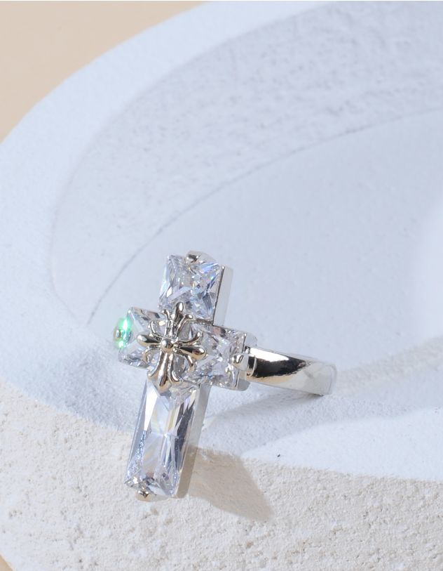 Кільце з хрестом | 261129-05-37 - A-SHOP