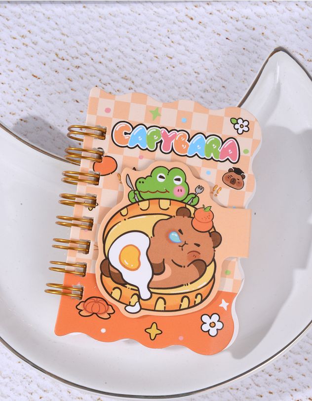 Блокнот з принтом капібари | 262125-21-XX - A-SHOP