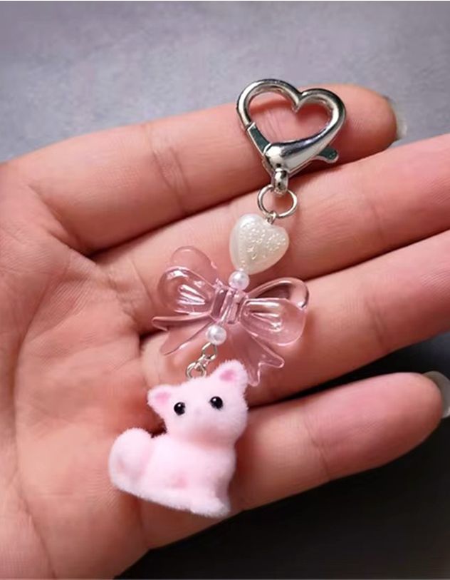 Брелок у вигляді кицьки з бантом | 266130-14-XX - A-SHOP