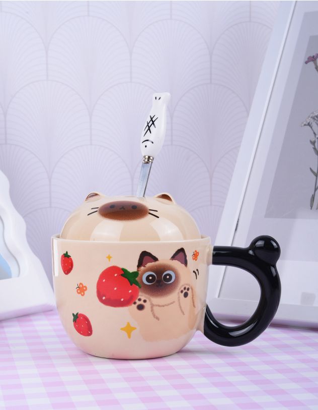 Чашка 260мл з принтом котика | 264255-34-XX - A-SHOP