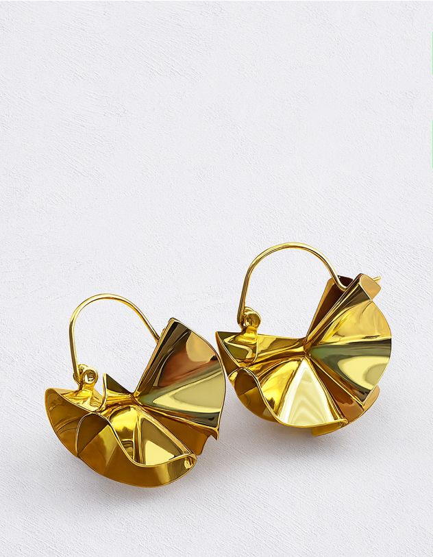 Сережки з імітацією розплавленого металу | 265364-04-XX - A-SHOP