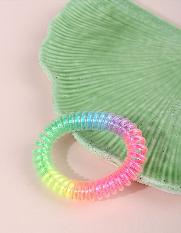 Резинка для волосся пружинка різнокольорова | 256910-21-XX - A-SHOP