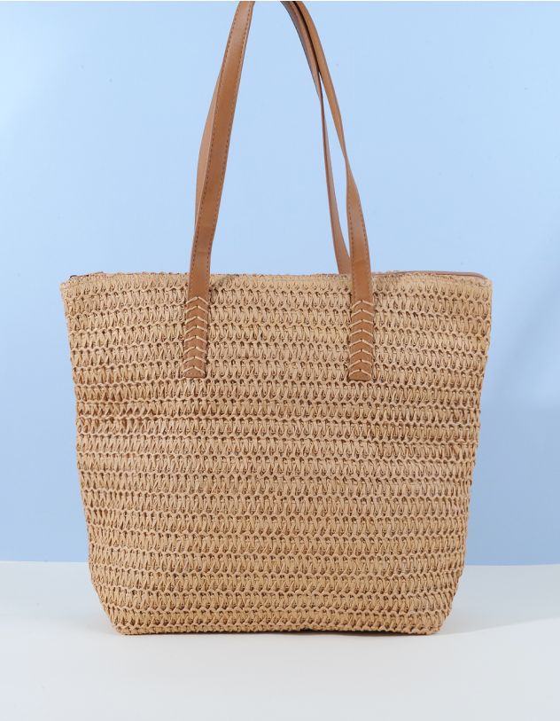 Сумка шопер зі штучної соломи | 263949-22-XX - A-SHOP