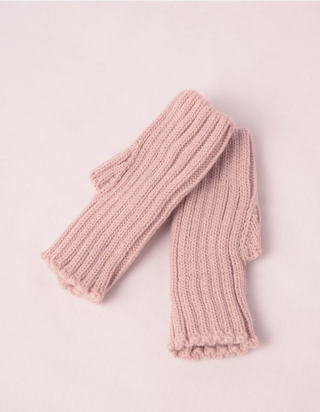 Мітенки в'язані  у рубчик | 248893-71-XX - A-SHOP