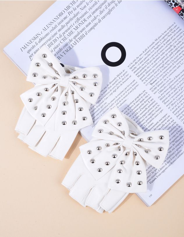 Мітенки з бантом | 264065-01-XX - A-SHOP