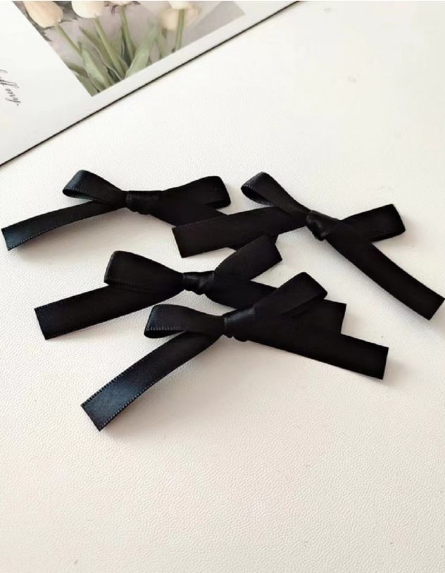 Заколка для волосся з бантиком у наборі - 6 шт | 259682-02-XX - A-SHOP