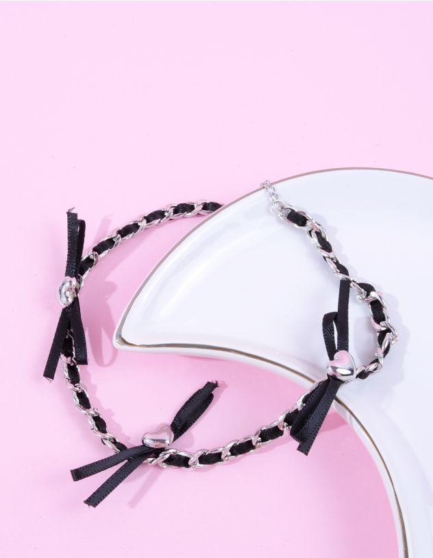 Підвіска на шию із ланцюжка  з бантами | 262011-07-XX - A-SHOP