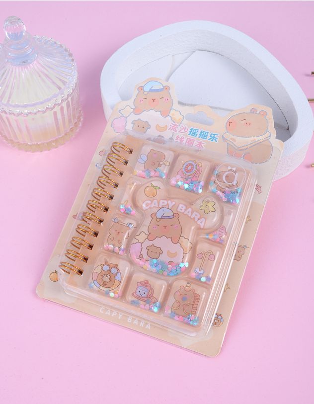 Блокнот з принтом капібари | 263906-21-XX - A-SHOP