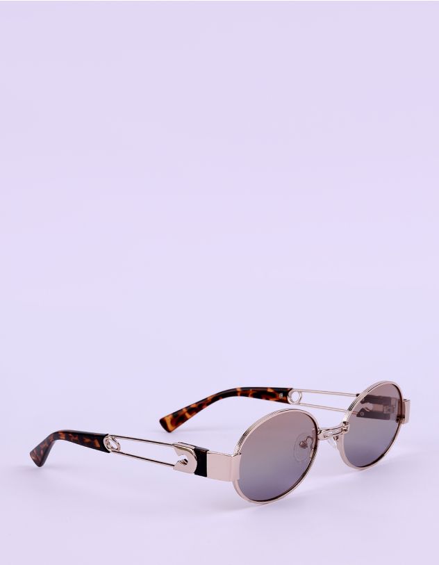 Окуляри сонцезахисні круглі з булавкою на дужках | 266496-34-XX - A-SHOP