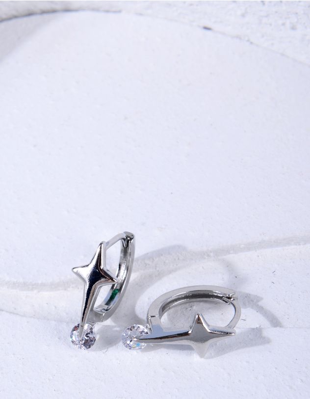 Сережки з зіркою | 266380-05-XX - A-SHOP
