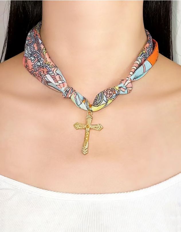 Підвіска на шию з хрестом | 267474-21-XX - A-SHOP