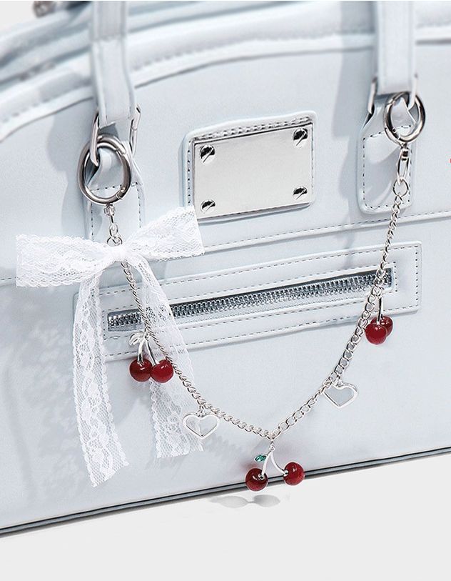Ланцюжок на сумку з мереживним бантом з вишнями | 266330-05-XX - A-SHOP