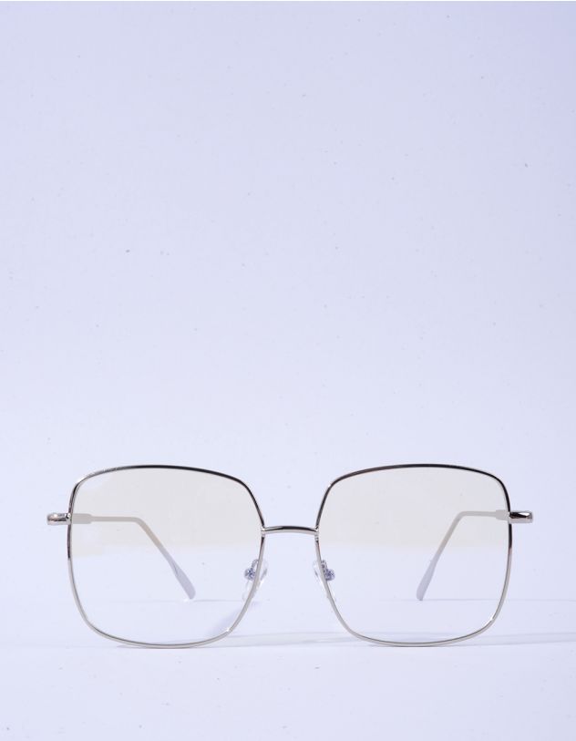Окуляри квадратні oversize з прозорими лінзами | 263960-05-XX - A-SHOP
