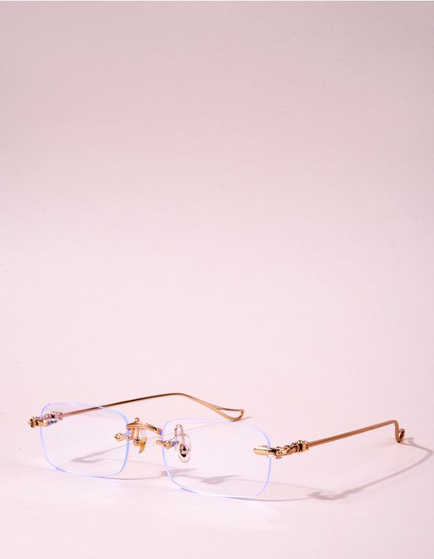 Окуляри іміджеві прямокутні без оправи | 266117-04-XX - A-SHOP