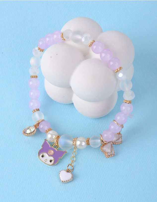 Браслет на руку із намистин з кулом у вигляді Куромі та Мелоді | 257541-35-XX - A-SHOP