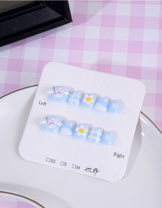 Нігті накладні з персонажем аніме Куромі та Мелоді | 262697-18-15 - A-SHOP