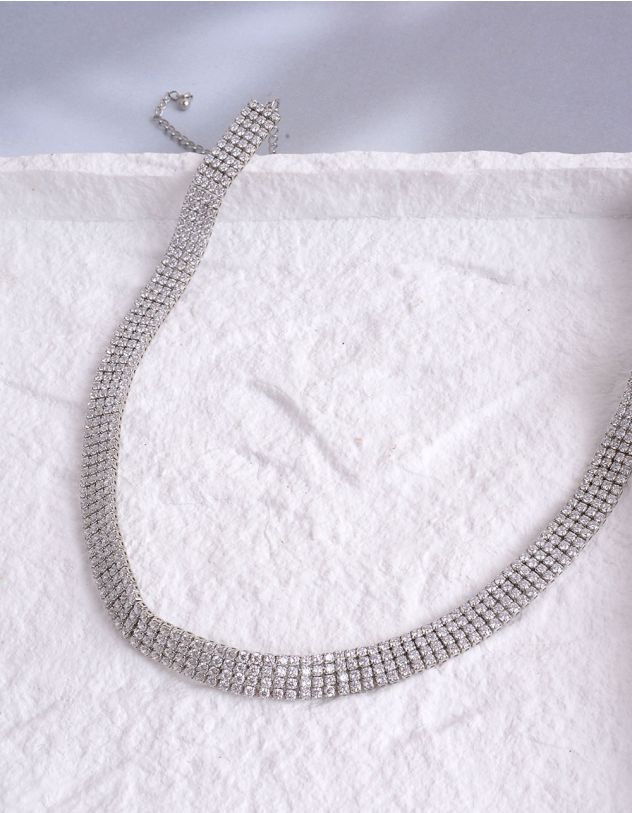 Чокер  на шию інкрустований стразами | 258292-06-XX - A-SHOP