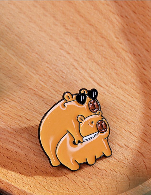 Брошка у вигляді капібари | 261747-34-XX - A-SHOP