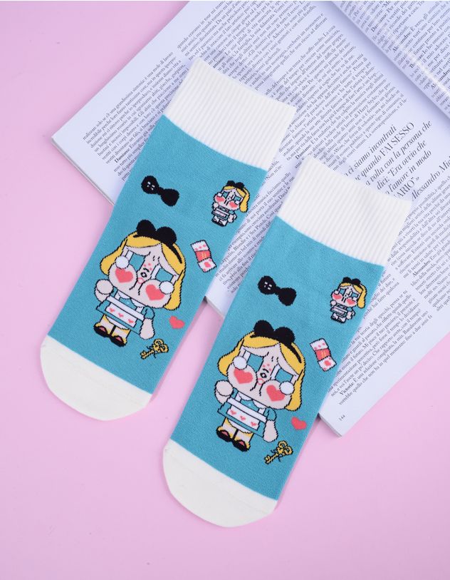 Шкарпетки з принтом персонажа Crybaby | 265624-23-XX - A-SHOP