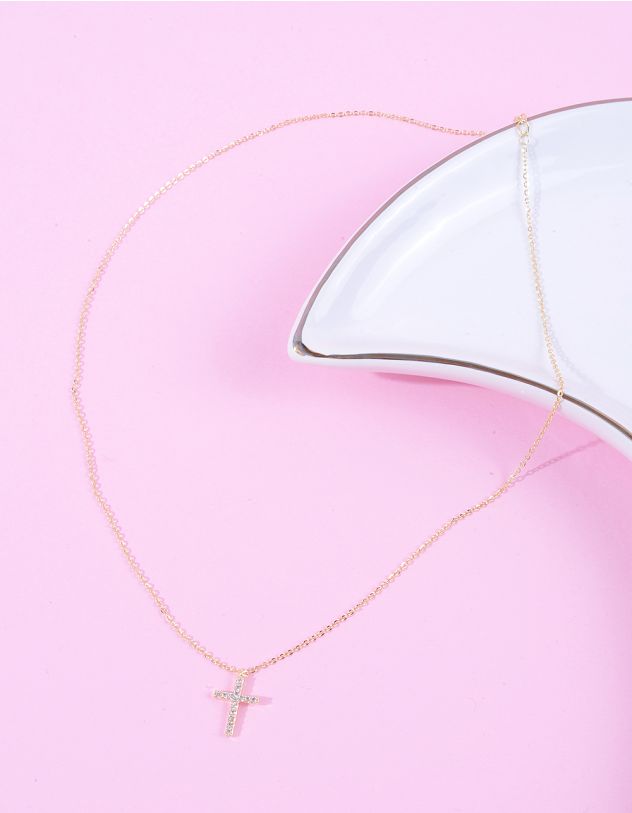 Підвіска на шию з хрестом | 263645-04-XX - A-SHOP