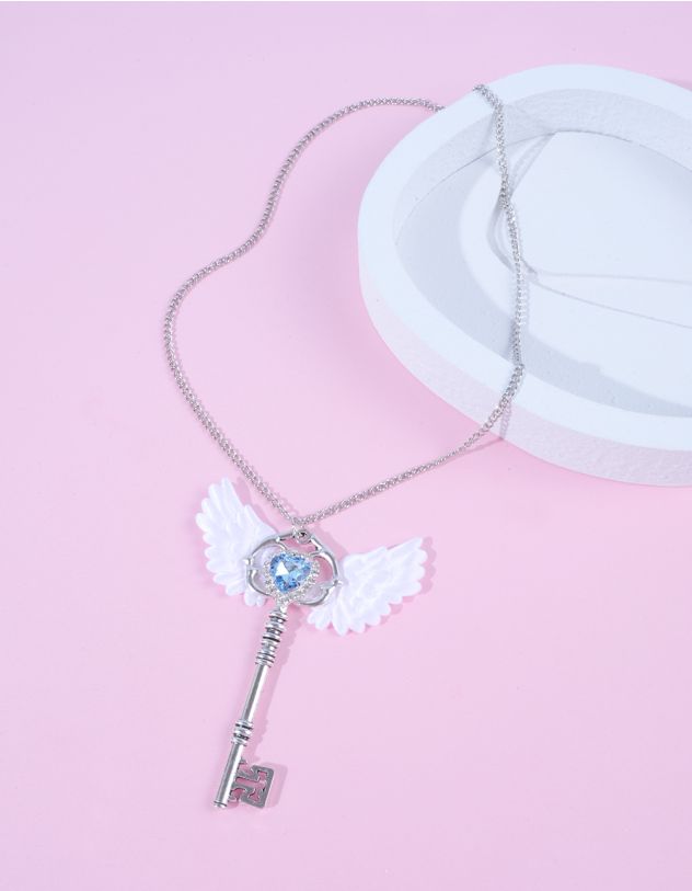 Підвіска на шию з кулоном у вигляді ключа з крилами | 264059-64-XX - A-SHOP