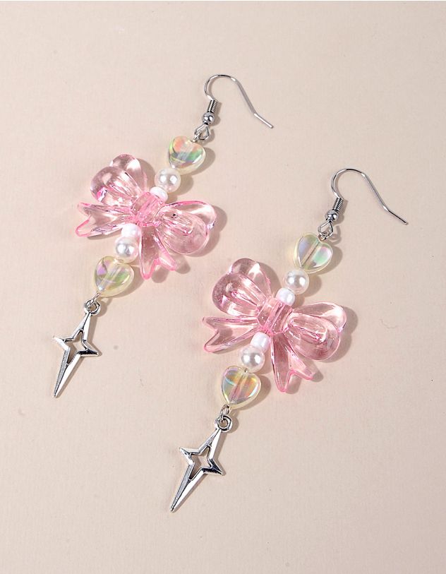 Сережки подовжені з бантами | 254976-21-XX - A-SHOP