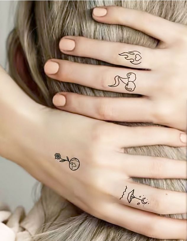 Татуювання тимчасове з зображенням серця та ведмедика з вишнею | 266283-01-XX - A-SHOP