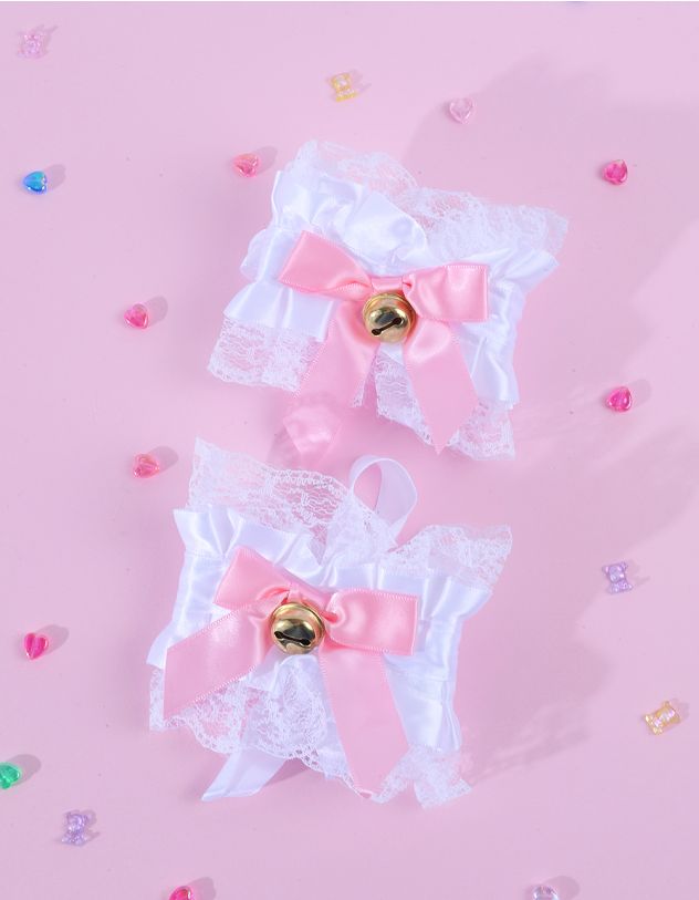 Пов'язки на зап'ястя манжети мереживні з бантом | 261395-01-XX - A-SHOP