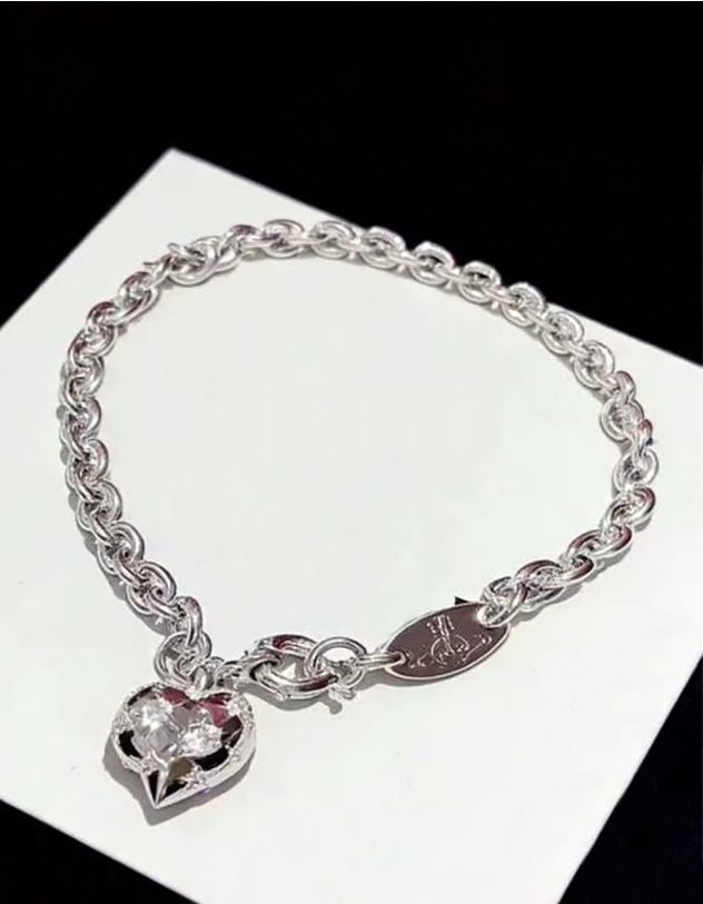 Браслет з кулоном у вигляді серця | 269119-05-XX - A-SHOP