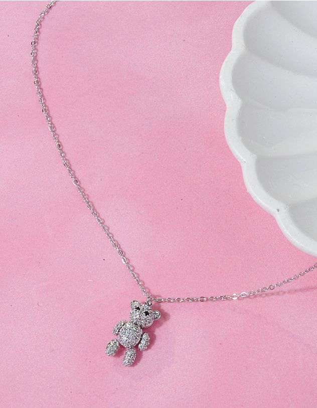 Підвіска на шию з кулоном у вигляді ведмедика | 256152-05-XX - A-SHOP