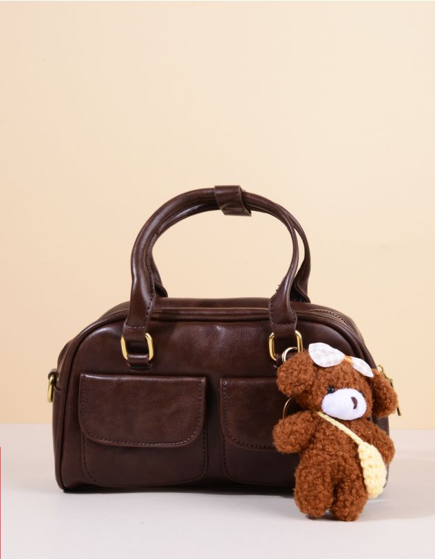 Сумка кросс боді з брелоком у вигляді песика | 265699-12-XX - A-SHOP