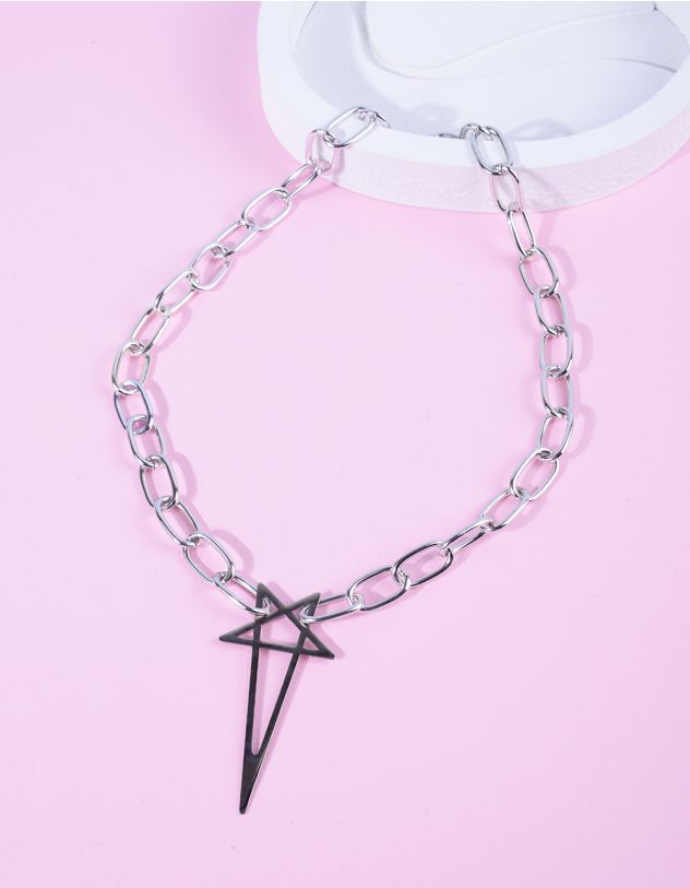 Підвіска на шию із ланцюжка з кулоном у вигляді зірки | 266218-05-XX - A-SHOP
