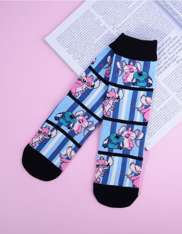 Шкарпетки з принтом персонажа аніме Ліло і Стіч | 265614-02-XX - A-SHOP