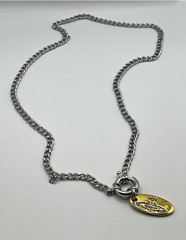 Підвіска на шию із ланцюжка з зображенням Сатурна на кулоні | 262926-04-XX - A-SHOP