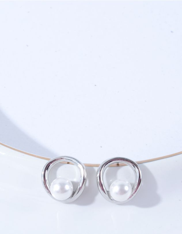 Сережки з перлинами | 264082-05-XX - A-SHOP