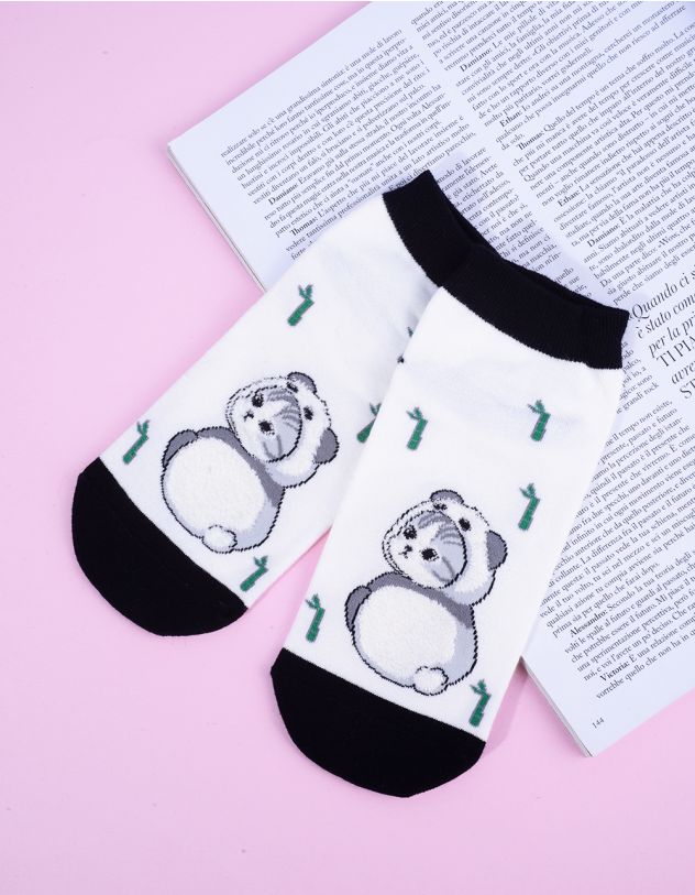 Шкарпетки з принтом киці | 265622-02-XX - A-SHOP
