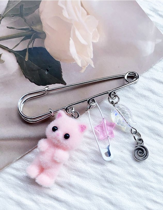 Брошка булавка з котиком | 266074-14-XX - A-SHOP