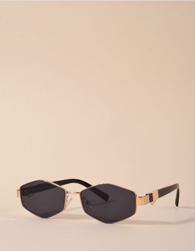 Окуляри від сонця шестикутники з фурнітурою на дужках | 267279-09-XX - A-SHOP