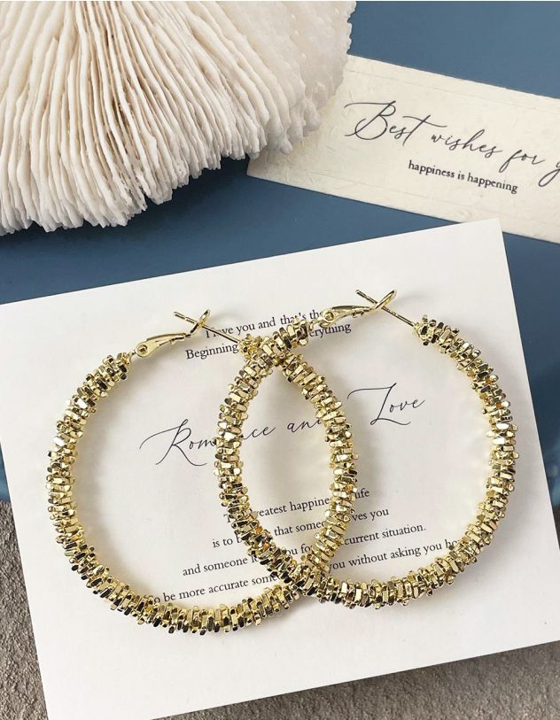 Сережки кільця | 267666-04-XX - A-SHOP