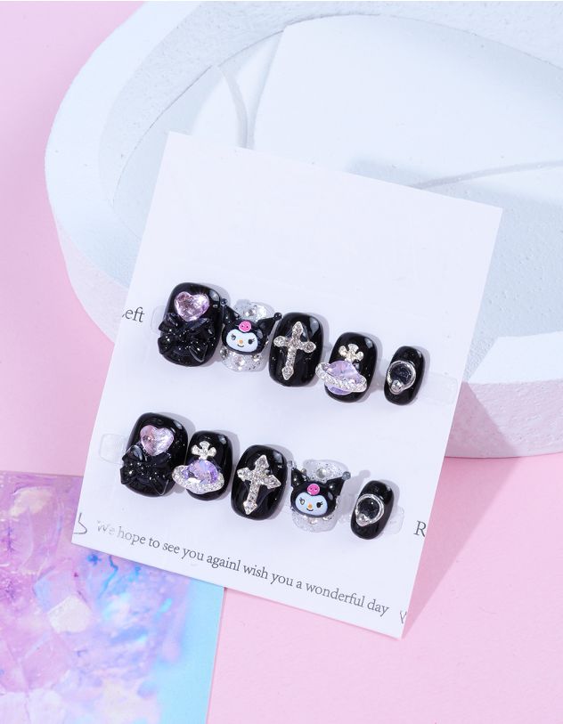 Нігті накладні з персонажем аніме Куромі та Мелоді | 262693-02-01 - A-SHOP