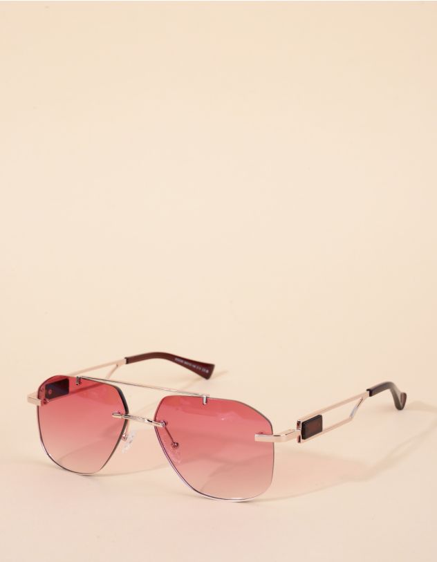 Окуляри від сонця авіатори з перфорацією на дужках | 266509-36-XX - A-SHOP