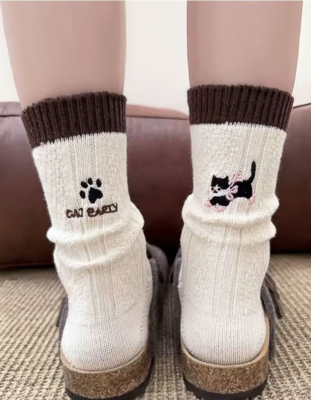 Шкарпетки з зображенням котика | 266784-22-XX - A-SHOP